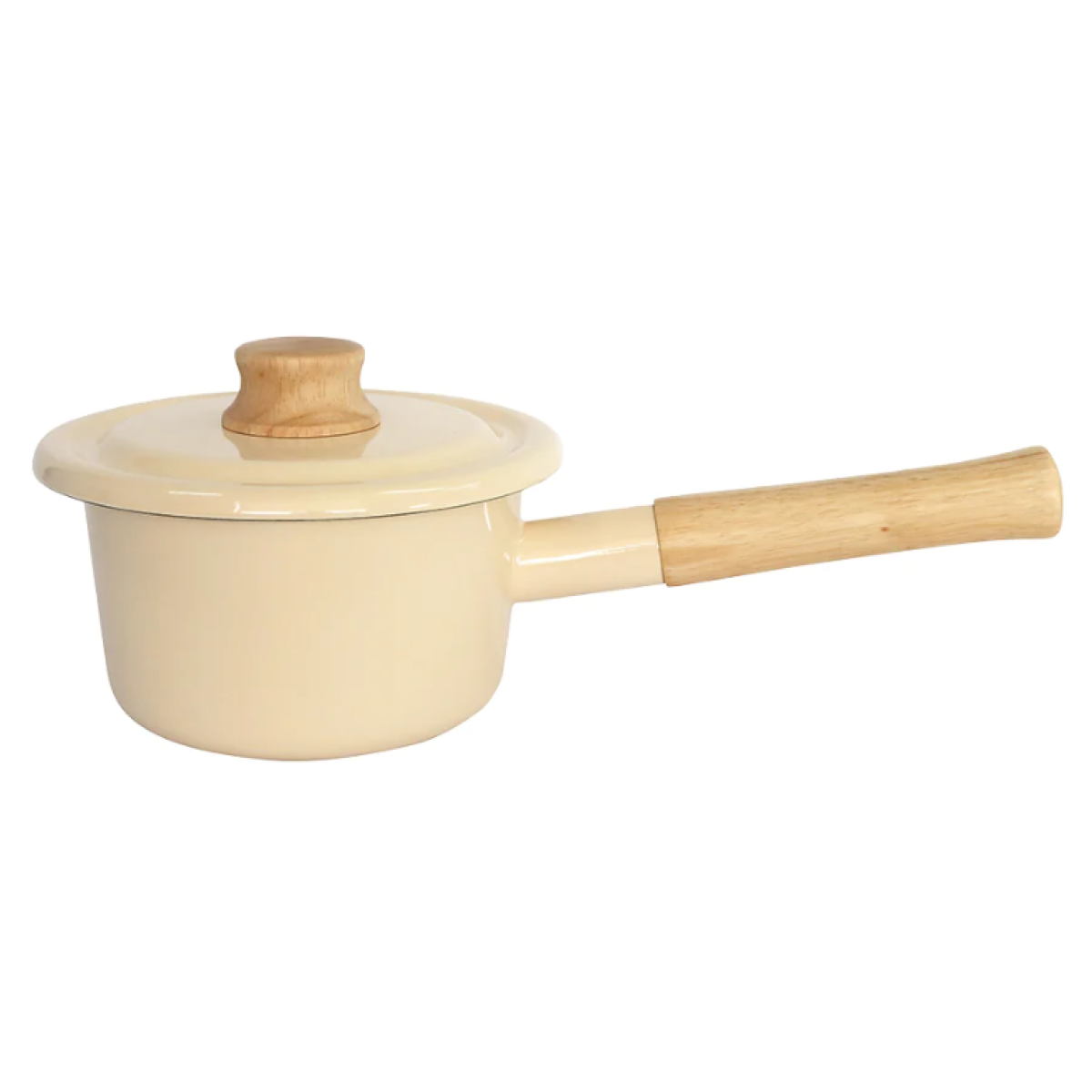 Fujihoro COTTON 14cm 單柄附蓋琺瑯牛奶鍋 (米白色) Fujihoro COTTON 14cm 單柄附蓋琺瑯牛奶鍋 (米白色)